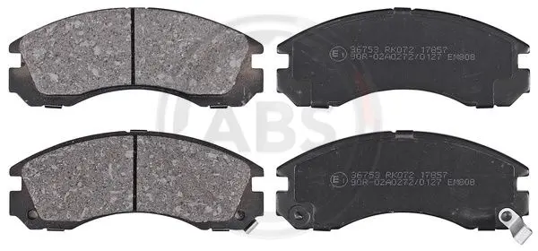 A.B.S. Sada brzdových destiček, kotoučová brzda 36753