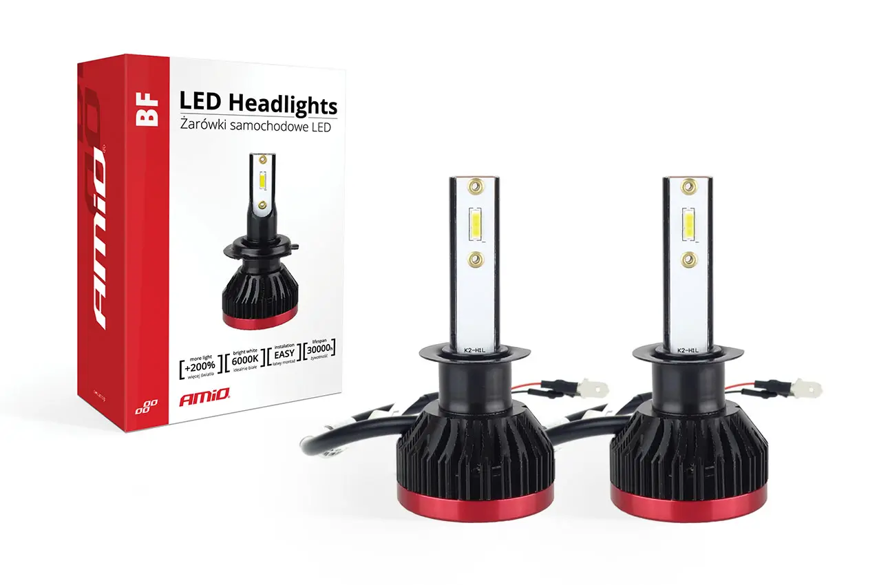Žárovky do světlometů H1 BF řady AMiO LED
