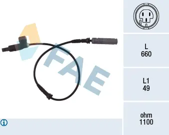 FAE Snímač, počet otáček kol 78023