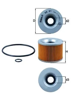 KNECHT olejový filtr HONDA CB 500 (FOUR), 750K, 550SC (NIGHTHAWK), 750K (FOUR), 750C (CUSTOM), 350F (FOUR), 550F (SUPERSPORT), 650SC (CUSTOM), 900C,