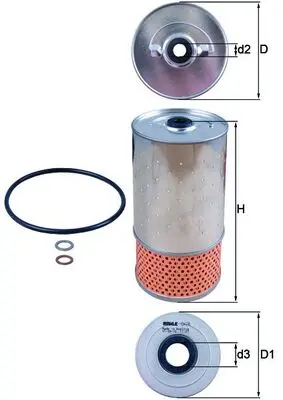 Olejový filtr MAHLE OX 78D