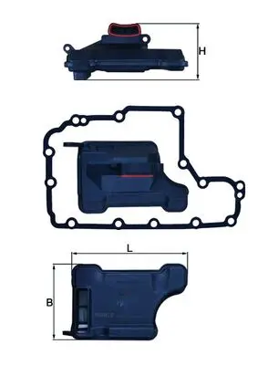 Hydraulický filtr, automatická převodovka MAHLE HX 157D