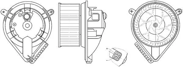 MAHLE ORIGINAL Vnitřní ventilátor AB 272 000S