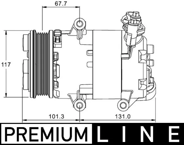 MAHLE ORIGINAL Kompresor, klimatizace ACP 1330 000P