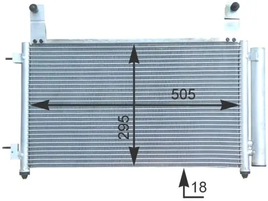 Kondenzátor, klimatizace MAHLE AC 435 000S