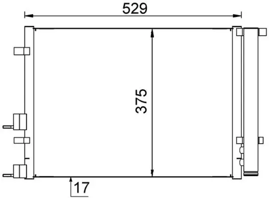 MAHLE ORIGINAL Kondenzátor, klimatizace AC706000S