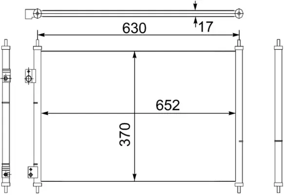 Kondenzátor, klimatizace MAHLE AC 755 000S