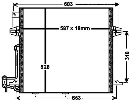 MAHLE ORIGINAL Kondenzátor, klimatizace AC 756 000P