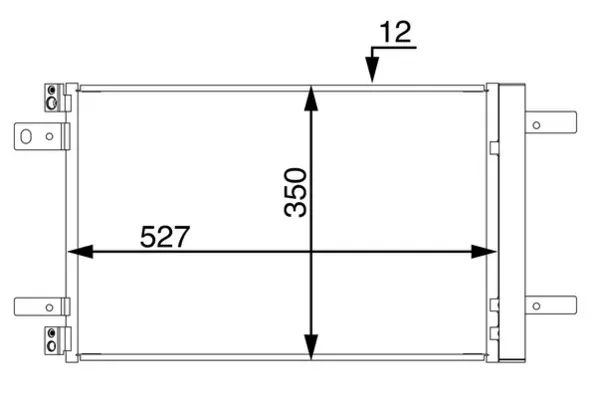 MAHLE ORIGINAL Kondenzátor, klimatizace AC 886 000S