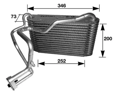 MAHLE ORIGINAL Výparník, klimatizace AE 33 000S-D