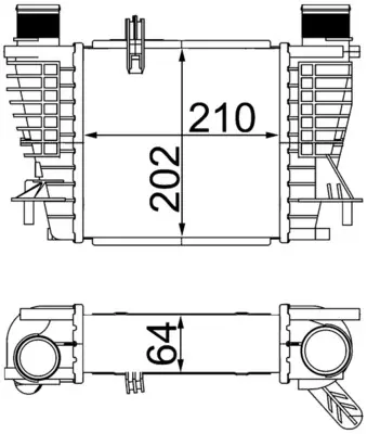 MAHLE ORIGINAL Chladič turba CI 264 000S