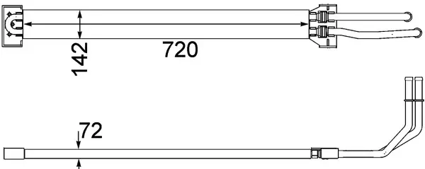 MAHLE ORIGINAL Chladič oleje, řízení CLC109000P