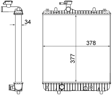 MAHLE ORIGINAL Chladič, chlazení motoru CR 1495 001S
