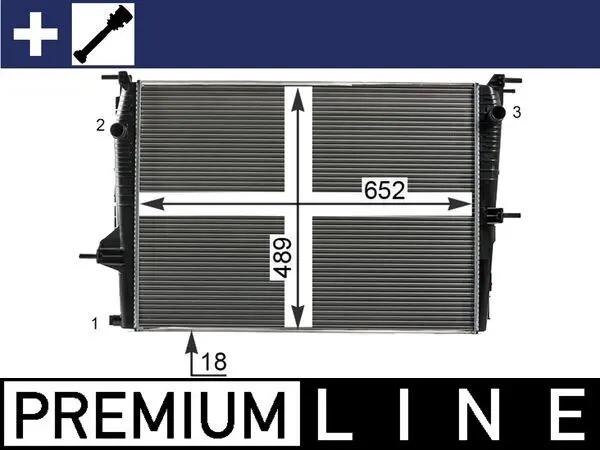 MAHLE ORIGINAL Chladič, chlazení motoru CR 23 000P