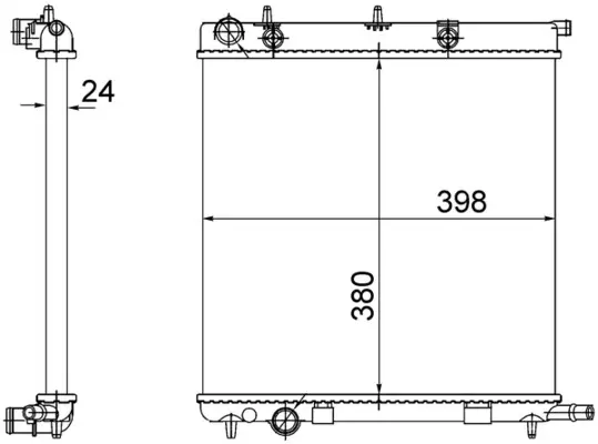Chladič, chlazení motoru MAHLE CR 556 002S