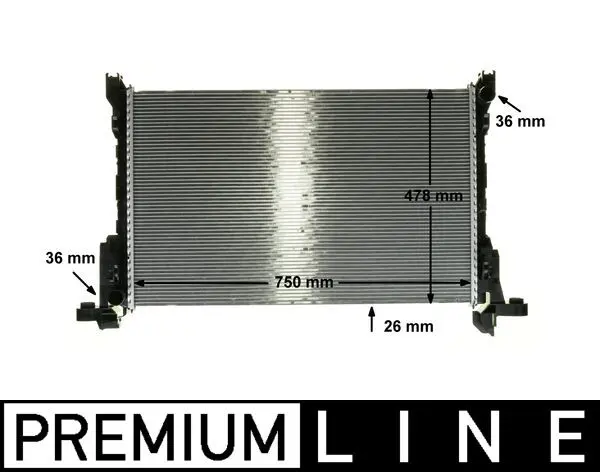 Chladič, chlazení motoru MAHLE CR 86 000P