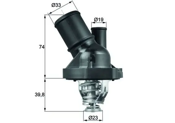 MAHLE ORIGINAL Termostat, chladivo TI20082