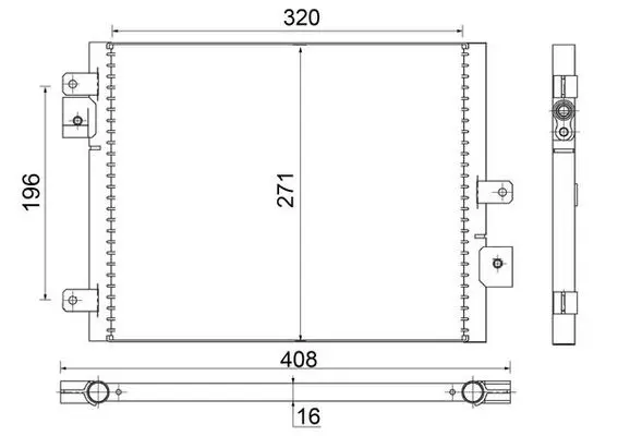 Kondenzátor, klimatizace MAHLE AC 354 000S