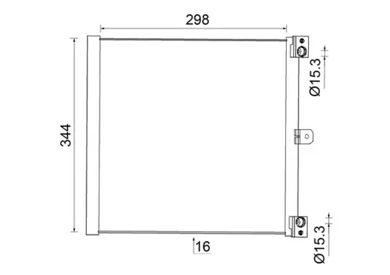 MAHLE ORIGINAL Kondenzátor, klimatizace AC 948 000S