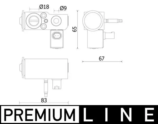 MAHLE ORIGINAL Expanzní ventil, klimatizace AVE 141 000P