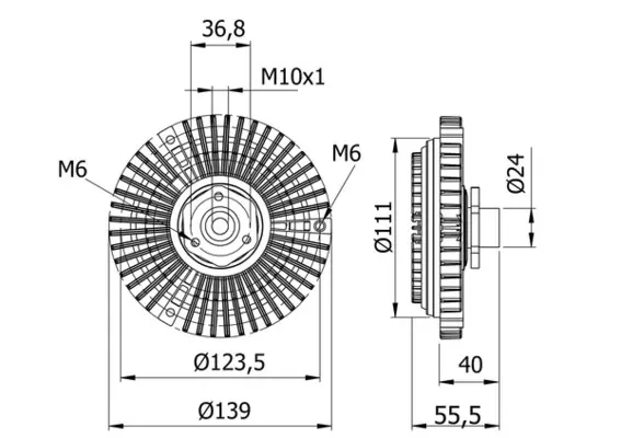 MAHLE ORIGINAL Spojka, větrák chladiče CFC 46 000S
