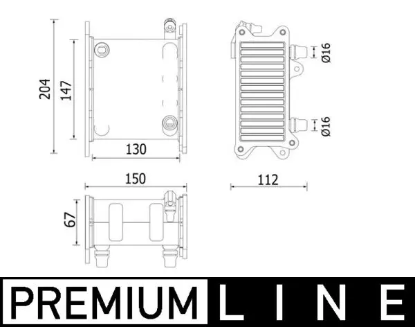 Chladič turba MAHLE CI 224 000P