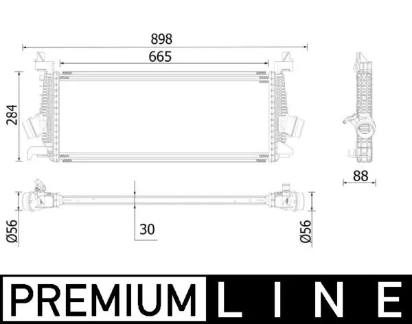 MAHLE ORIGINAL Chladič turba CI 542 000P