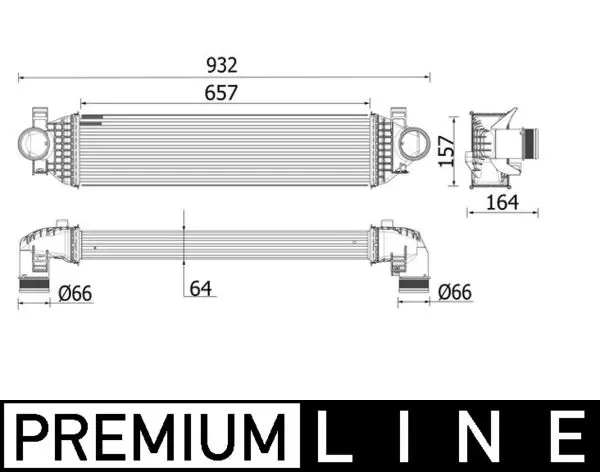 MAHLE ORIGINAL Chladič turba CI 549 000P
