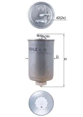 Palivový filtr MAHLE KL 43