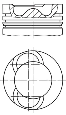 Píst MAHLE 028 19 00