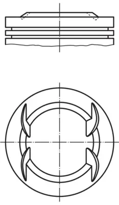 MAHLE ORIGINAL Píst 0122300