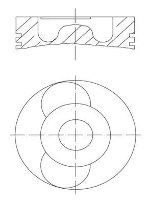 Píst MAHLE 040 22 00