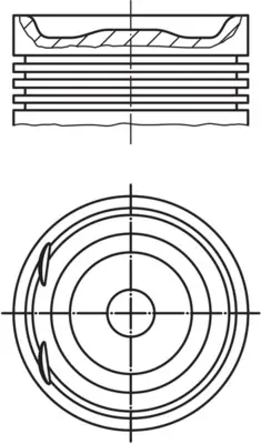 MAHLE ORIGINAL Píst 0122003