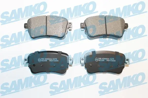 Sada brzdových destiček, kotoučová brzda SAMKO 5SP2034