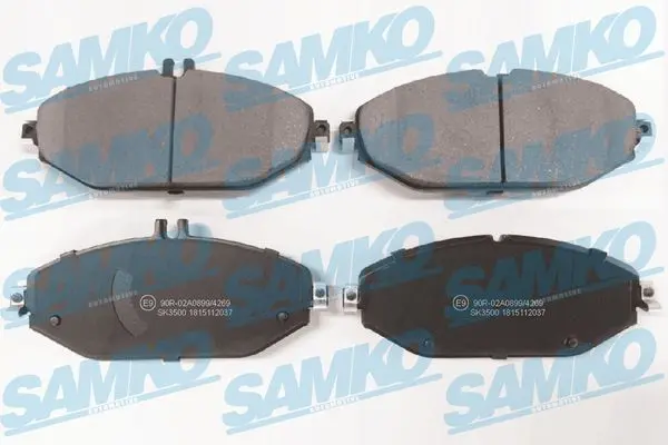 SAMKO Sada brzdových destiček, kotoučová brzda 5SP2037