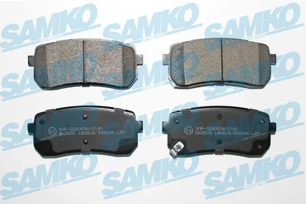 Sada brzdových destiček, kotoučová brzda SAMKO 5SP2046