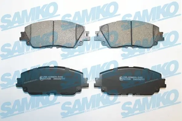 Sada brzdových destiček, kotoučová brzda SAMKO 5SP2117