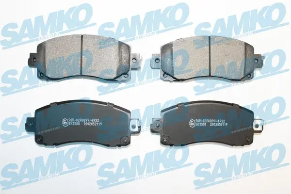 Sada brzdových destiček, kotoučová brzda SAMKO 5SP2119