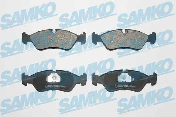 SAMKO Sada brzdových destiček, kotoučová brzda 5SP304