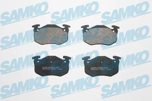 Sada brzdových destiček, kotoučová brzda SAMKO 5SP307