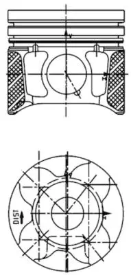 KOLBENSCHMIDT Píst 40179600