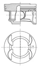 Píst KOLBENSCHMIDT 41492600