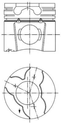 KOLBENSCHMIDT Píst 97412700