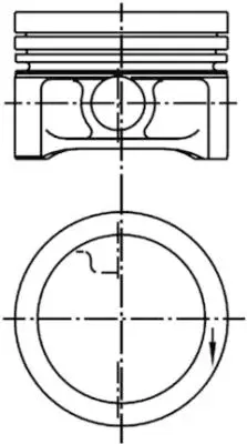 Píst KOLBENSCHMIDT 99455600