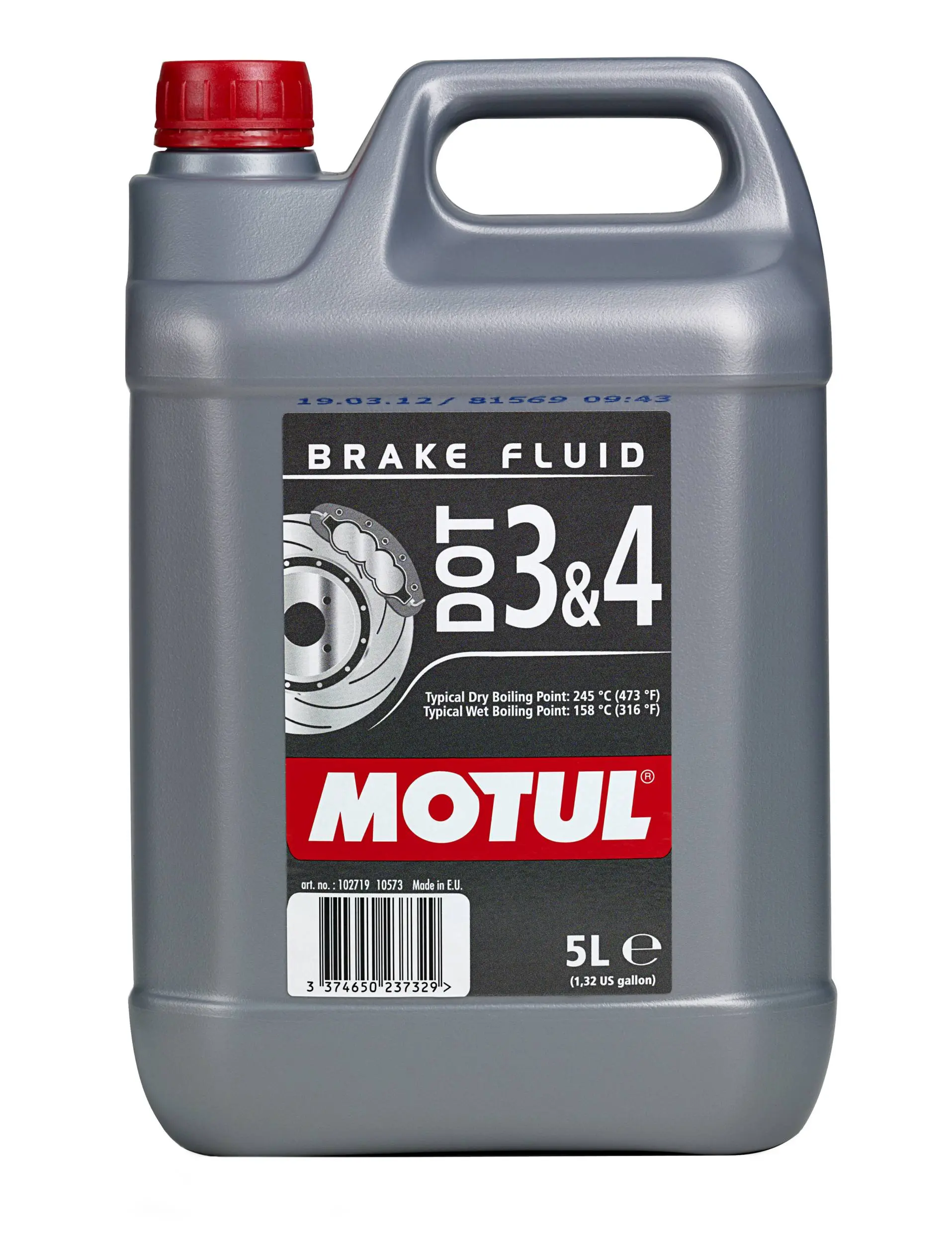 MOTUL Motul Brake Fuild DOT 3 & 4 5L 104247