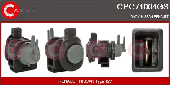 Měnič tlaku, výfukový systém CASCO CPC71004GS