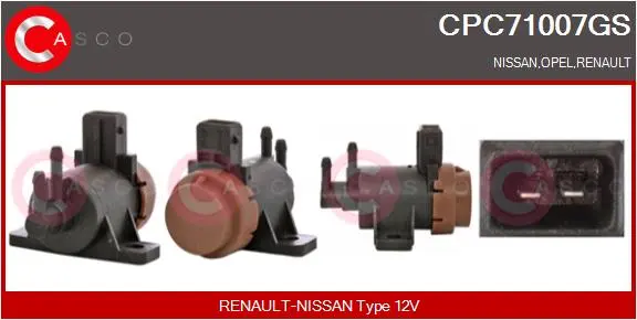 Měnič tlaku, výfukový systém CASCO CPC71007GS