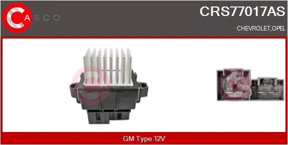 Odpor, vnitřní tlakový ventilátor CASCO CRS77017AS