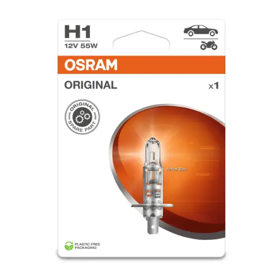 OSRAM H1 12V 55W P14,5s Original Part blistr 64150-1BL