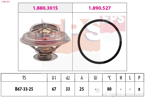 Termostat, chladivo EPS 1.880.301